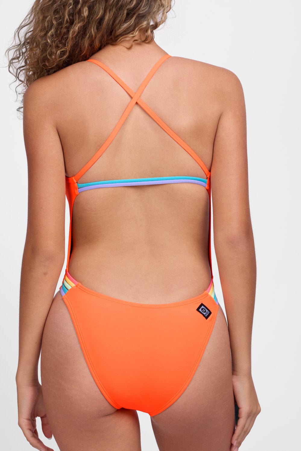 Cammie Swim Onesie - Sunkist Contrast