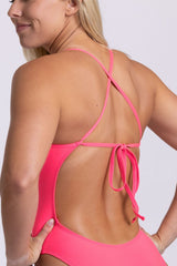 Jackson Swim Onesie - Hot Pink