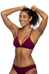 Triangle Bikini Top - Cabernet