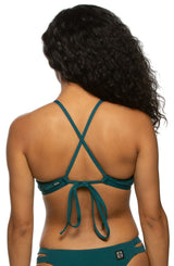 Tomcat Bikini Top - Peacock