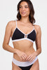 Eviana Bikini Top - Black Contrast - Black & White / XS
